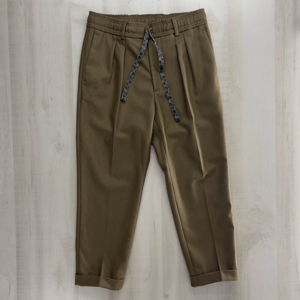 GABRIELE PASININ wool tan men’s pants it 44 work career luxury skull